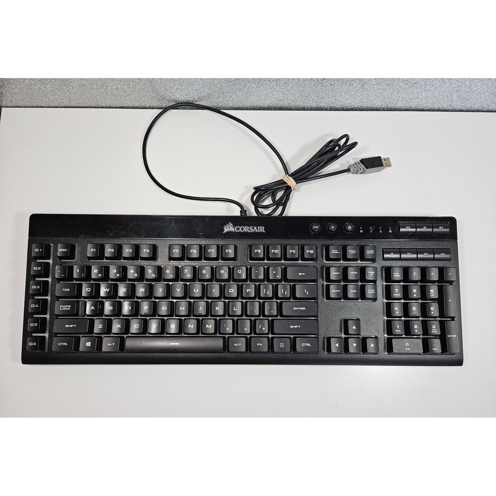 CORSAIR‎ Gaming K55 RGB Wired Keyboard Black Backlit Rainbow Color-Changing